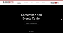 Desktop Screenshot of gleachercenter.com